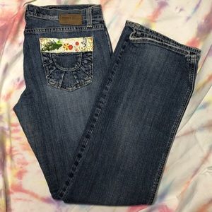 Bootcut Patchwork Jeans Size 13/14